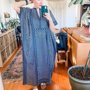 Emerson Fry India Collection Midi Caftan - Ink - EUC